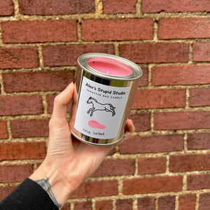 Rose Sorbet Homemade Candle