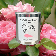 Load image into Gallery viewer, Rose Sorbet Homemade Candle