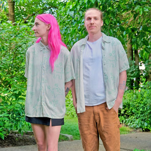 Flower Rodent Button-Up