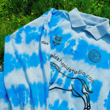 Load image into Gallery viewer, Tie Dye Blue Rugby Shirt