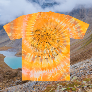 Tie Dye Funny Cat Bootleg Tee