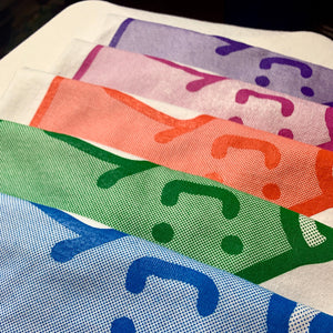 Halftone Stu Tee (blue on white)