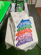 Load image into Gallery viewer, Halftone Stu Tee (pink on white)