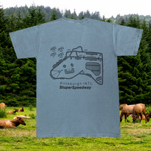 Load image into Gallery viewer, Raceway Tee (slate blue)