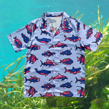 Load image into Gallery viewer, Fishy Satin Button Up