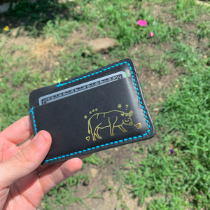 Leather Card Wallet (midnight)