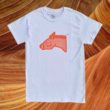 Load image into Gallery viewer, Halftone Stu Tee (orange on white)