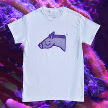 Load image into Gallery viewer, Halftone Stu Tee (purple on white)